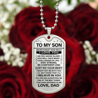 To my Son - Military tag