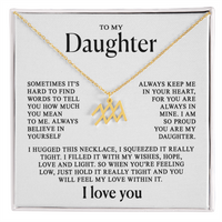 To my Daughter - Zodiac necklace - Gold