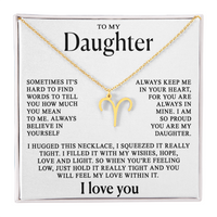 To my Daughter - Zodiac necklace - Gold