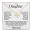 To my Daughter - Zodiac necklace - Gold