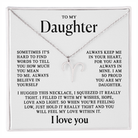 To my Daughter - Zodiac necklace - Gold