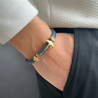 To my Son - Anchor bracelet - Blue