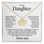 To my Daughter - Zodiac necklace - Gold