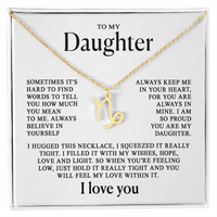 To my Daughter - Zodiac necklace - Gold