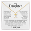 To my Daughter - Zodiac necklace - Gold