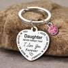 I love you Family keychain - Personalized Birthstone