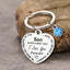 I love you Family keychain - Personalized Birthstone