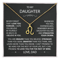 To my Daughter - Love, Dad - Gold