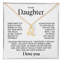 To my Daughter - Zodiac necklace - Gold