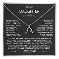 To my Daughter - Love, Dad - Gold