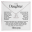 To my Daughter - Zodiac necklace - Gold