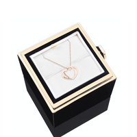 Two interlocked hearts - Custom necklace - Rose Gold