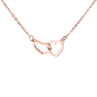 Rose Bear Giftbox - Engraved Heart Necklace - Rose Gold