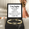 To my Daughter - Gold infinity bracelet