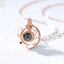 Eternal love necklace - Rose Gold