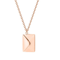 Love Letter Envelope Necklace - Gold