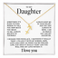 To my Daughter - Zodiac necklace - Gold