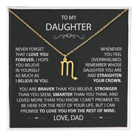 To my Daughter - Love, Dad - Gold