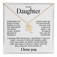 To my Daughter - Zodiac necklace - Gold