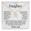 To my Daughter - Zodiac necklace - Gold