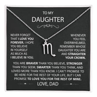 To my Daughter - Love, Dad - Gold