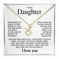 To my Daughter - Zodiac necklace - Gold