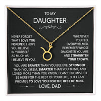 To my Daughter - Love, Dad - Gold