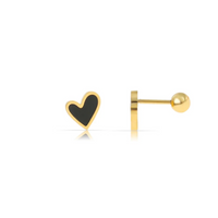 Gold Heart Earrings