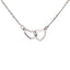 Heart 14kt white gold-plated Necklace