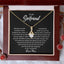 To my Girlfriend - Love pendant necklace - Gold