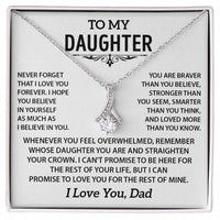 To my Daughter - Love pendant necklace