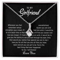 To my Girlfriend - Love pendant necklace - Gold