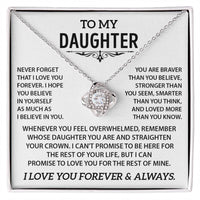 To my Daughter - Love necklace