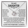 To my Daughter - Love necklace