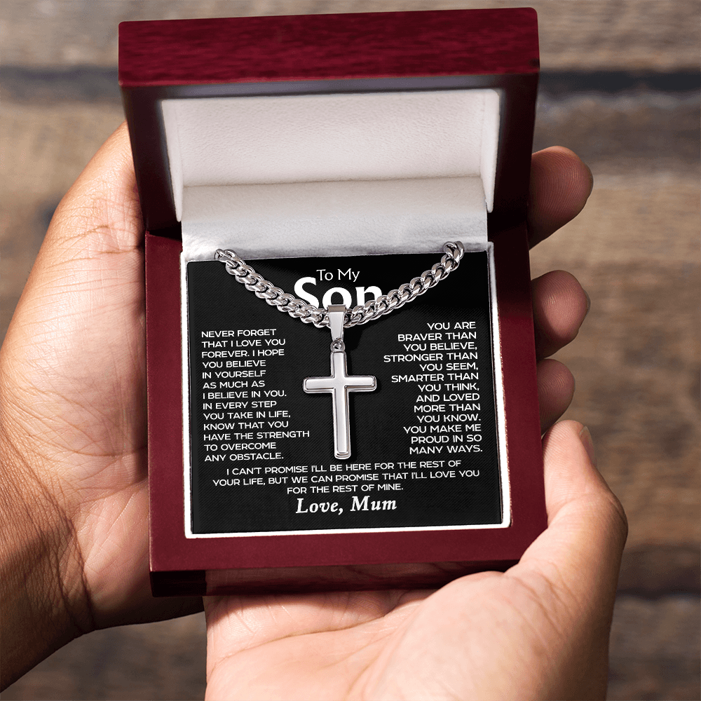 To my Son - Cross Necklace