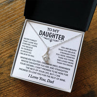 To my Daughter - Love pendant necklace