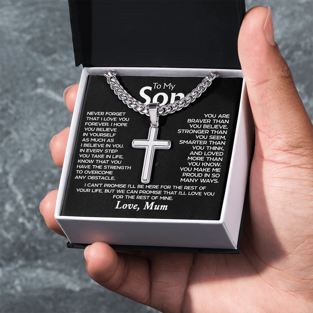 To my Son - Cross Necklace