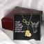 A piece of my heart is in heaven - Infinity necklace - Gold