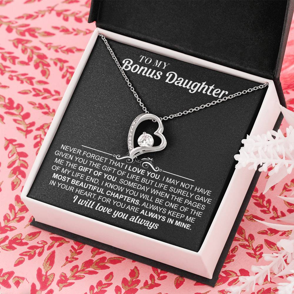 To my Bonus Daughter - Forever love necklace