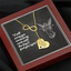 A piece of my heart is in heaven - Infinity necklace - Gold