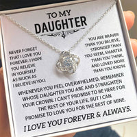 To my Daughter - Love necklace