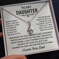 To my Daughter - Love pendant necklace