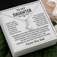 To my Daughter - Love pendant necklace