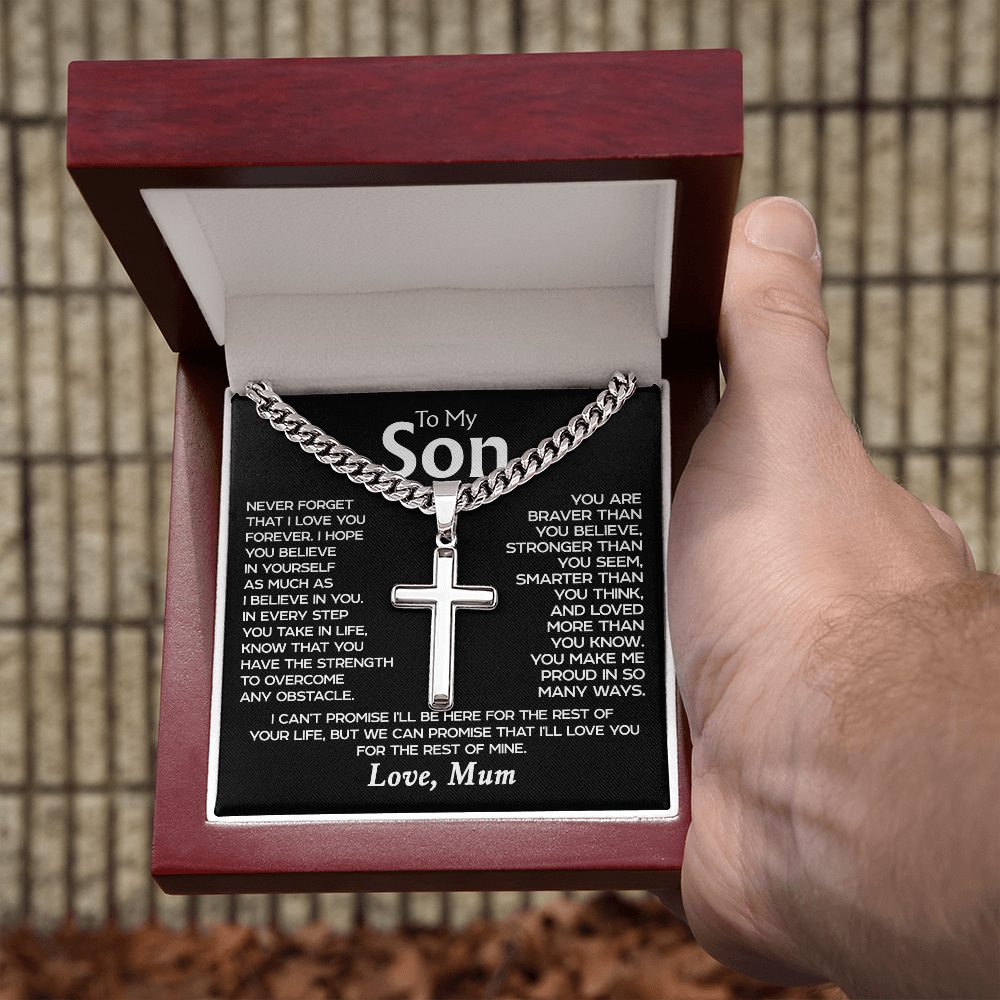 To my Son - Cross Necklace