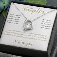 To my Daughter - I hugged this necklace