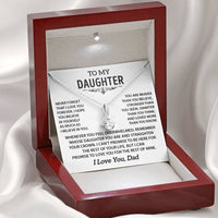 To my Daughter - Love pendant necklace