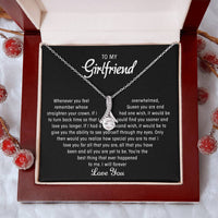 To my Girlfriend - Love pendant necklace - Gold