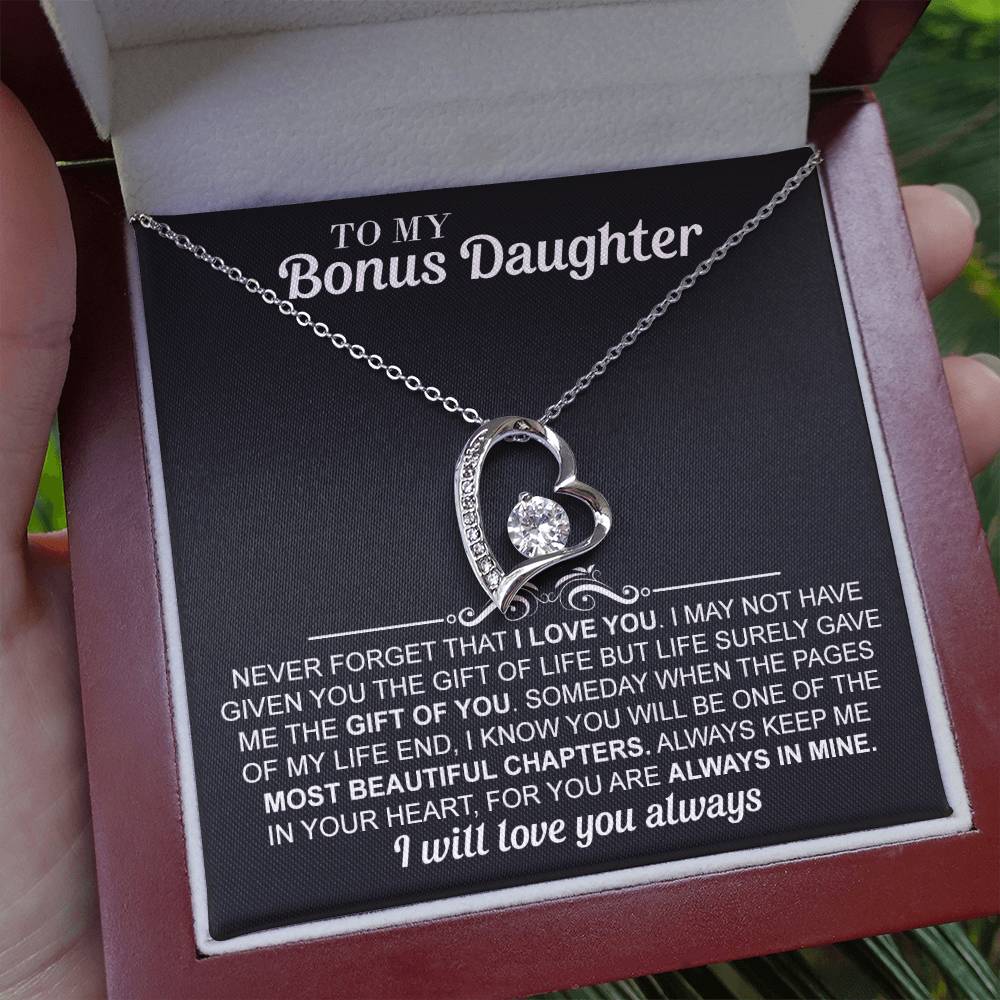 To my Bonus Daughter - Forever love necklace