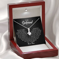 To my Girlfriend - Love pendant necklace - Gold