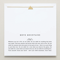 Move Mountains Necklace - Do Not Settle For A Star When You Deserve The Galaxy